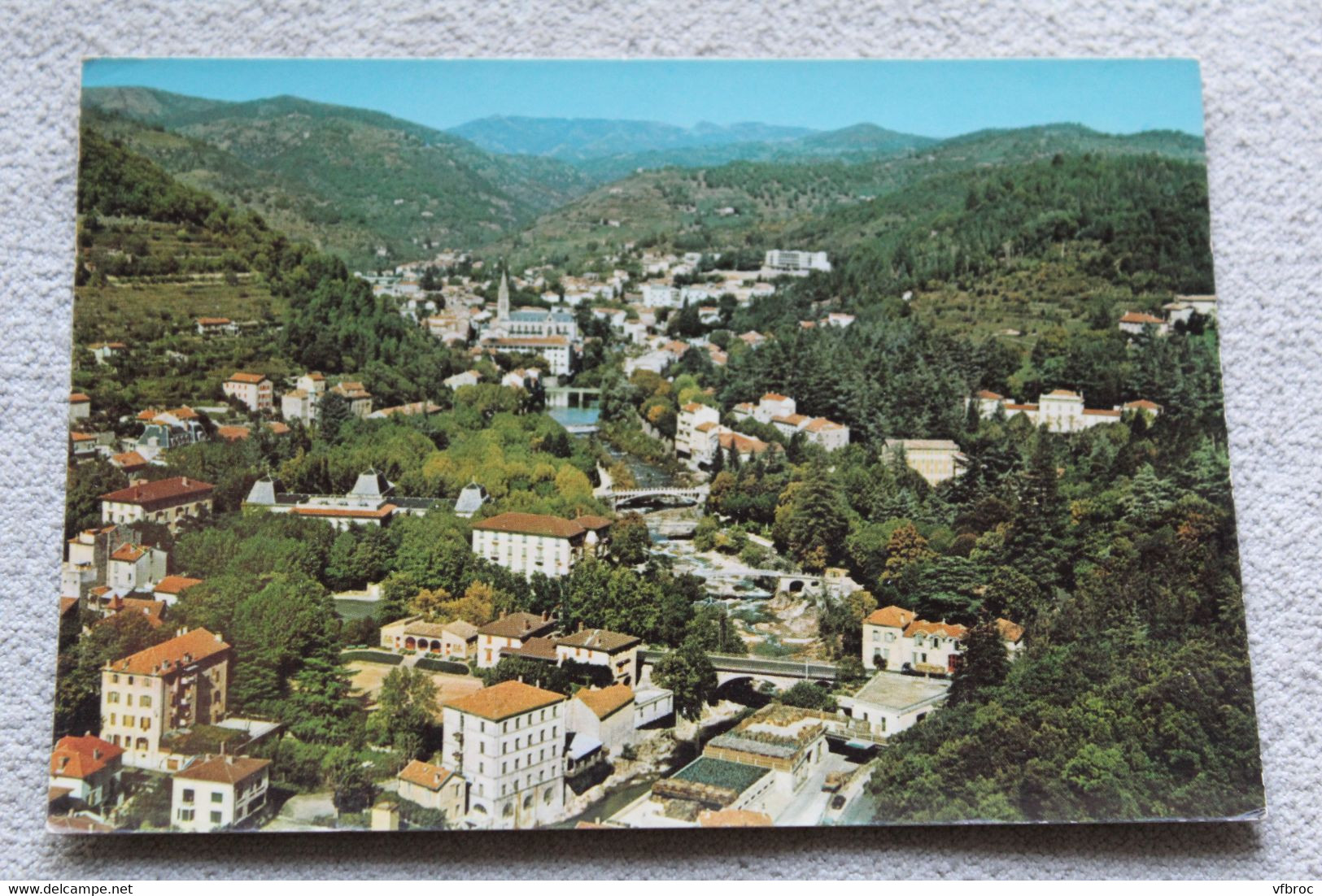 H77, Cpm, Vals les bains, vue aérienne, Ardèche 07