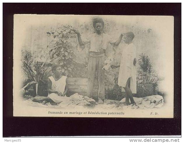 haïti demande en mariage & bénédiction paternelle édit.F.D.  belle carte