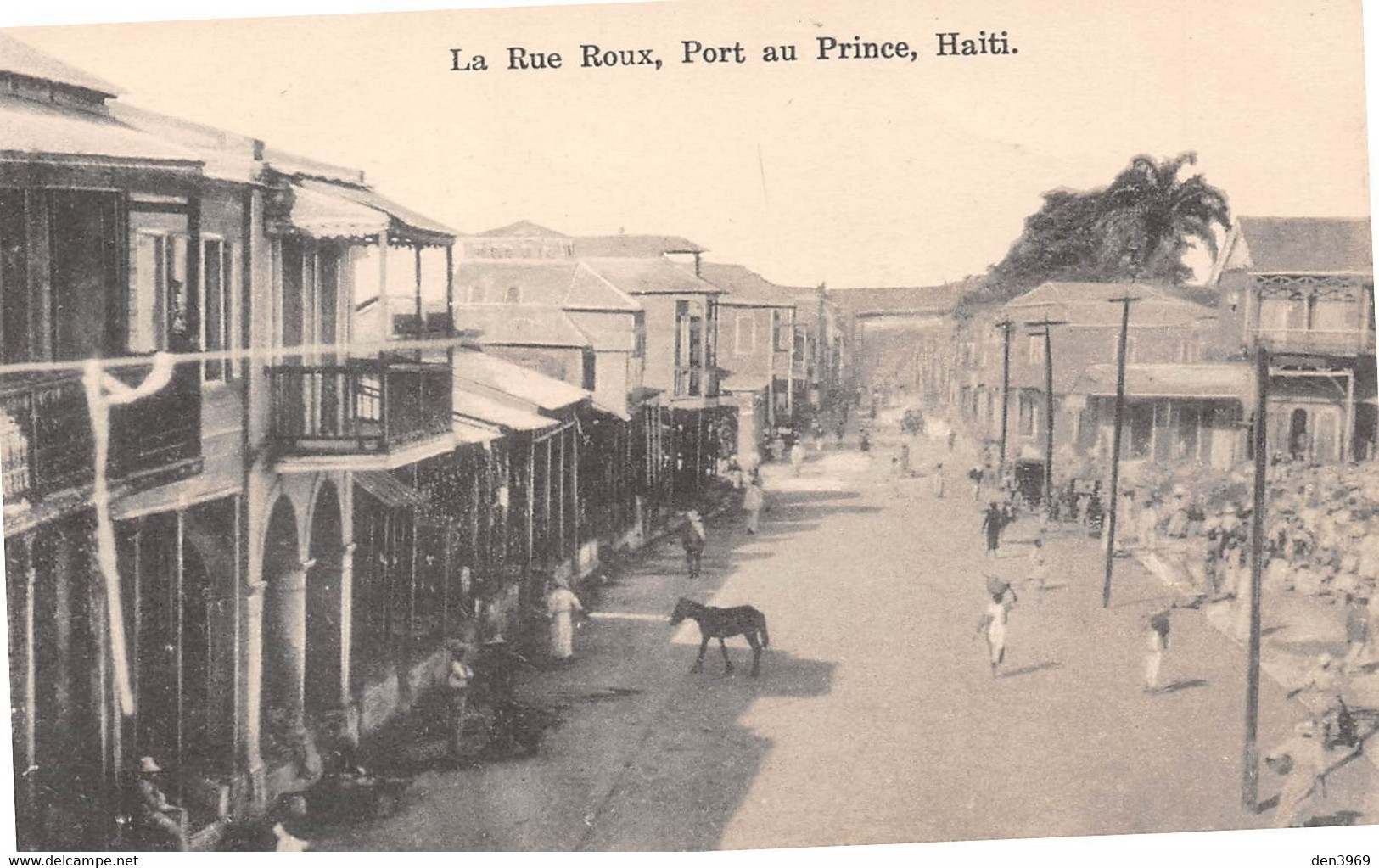 Haïti - PORT au PRINCE - La Rue Roux