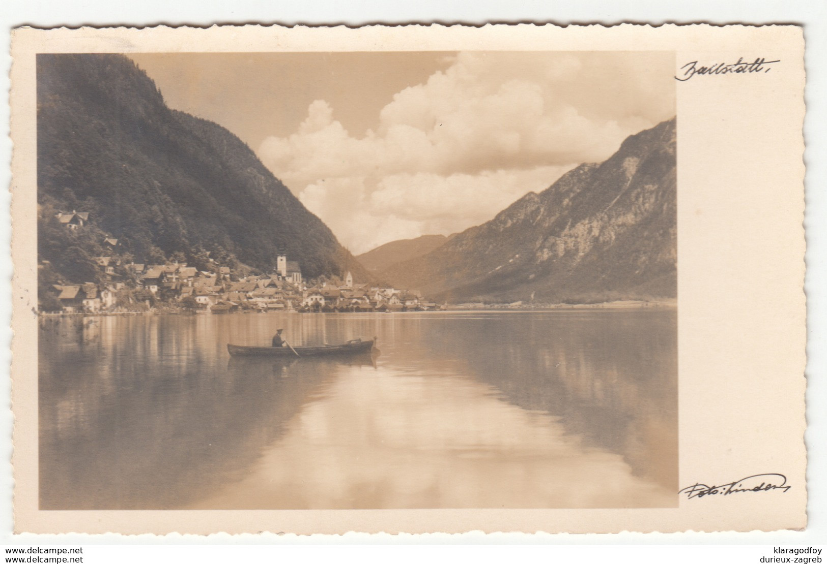 Hallstatt old postcard travelled 1935 b181115