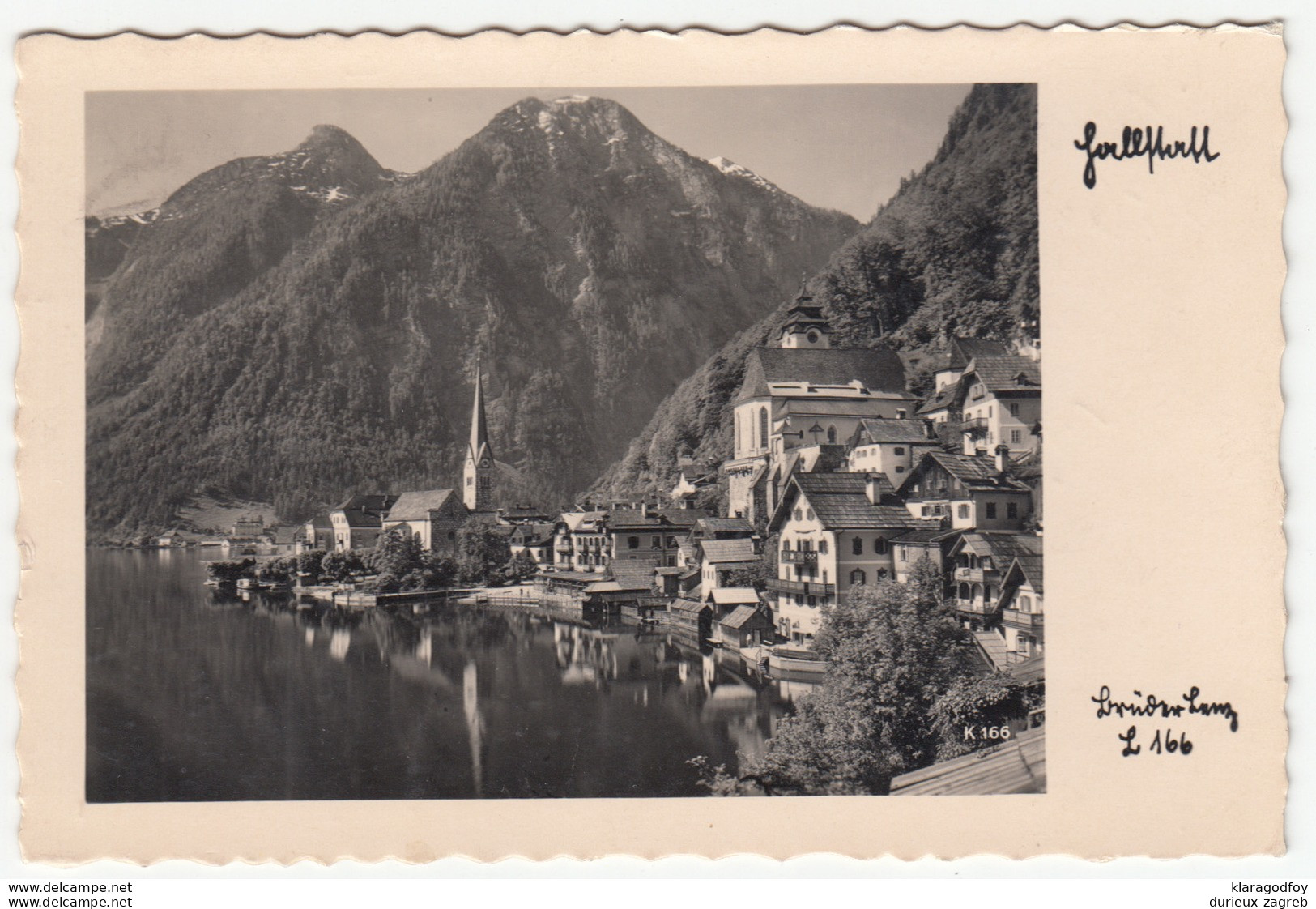 Hallstatt postcard travelled 1936 b170801