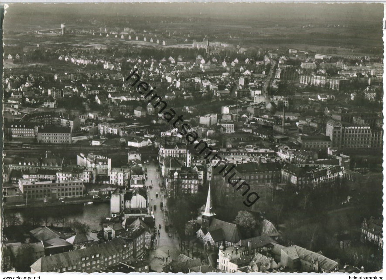 Hamburg-Bergedorf - Fliegeraufnahme - Verlag Deutsche Luftbild AG Hamburg