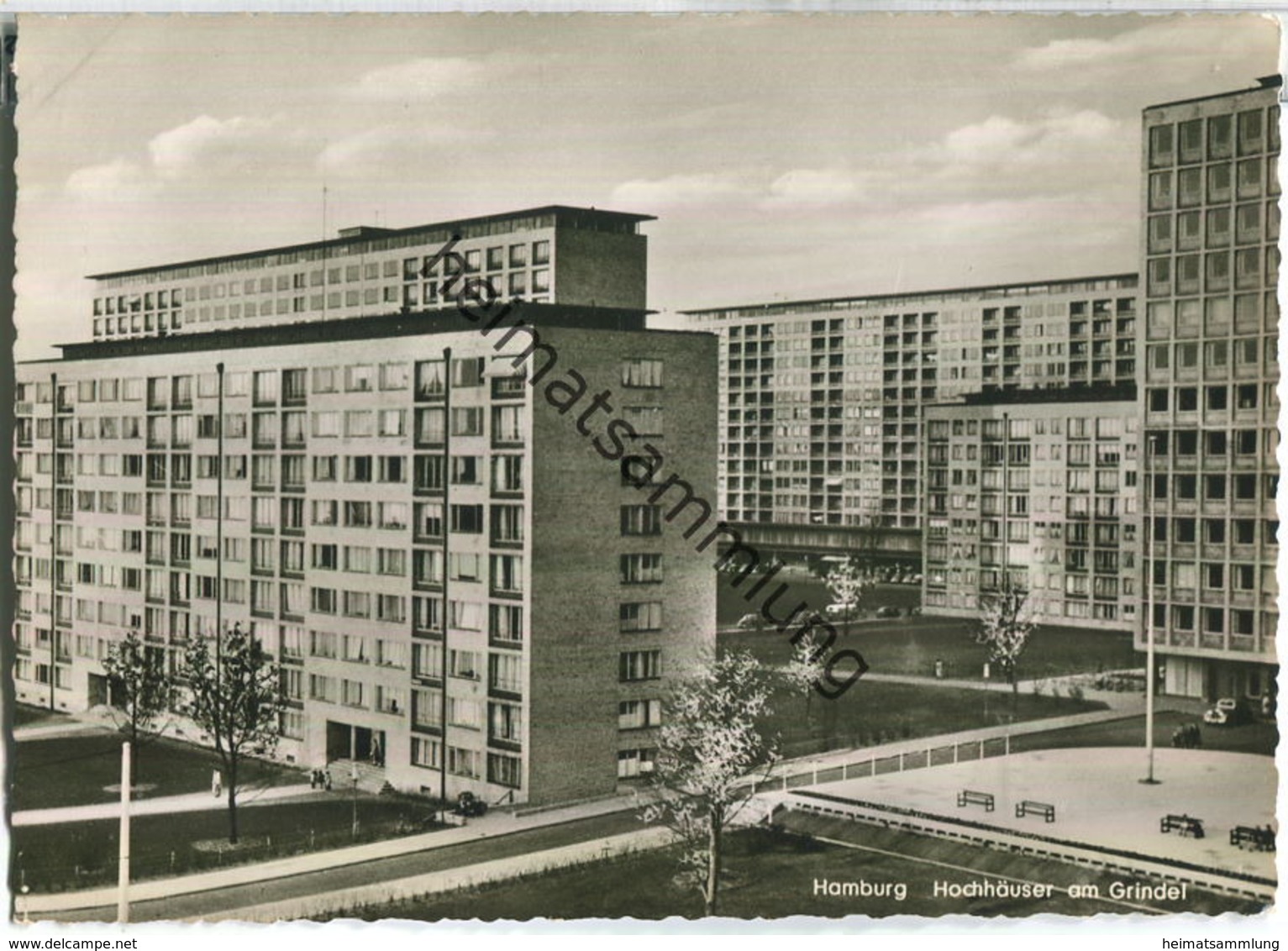 Hamburg-Eimsbüttel - Hochhäuser am Grindel - Foto-Ansichtskarte