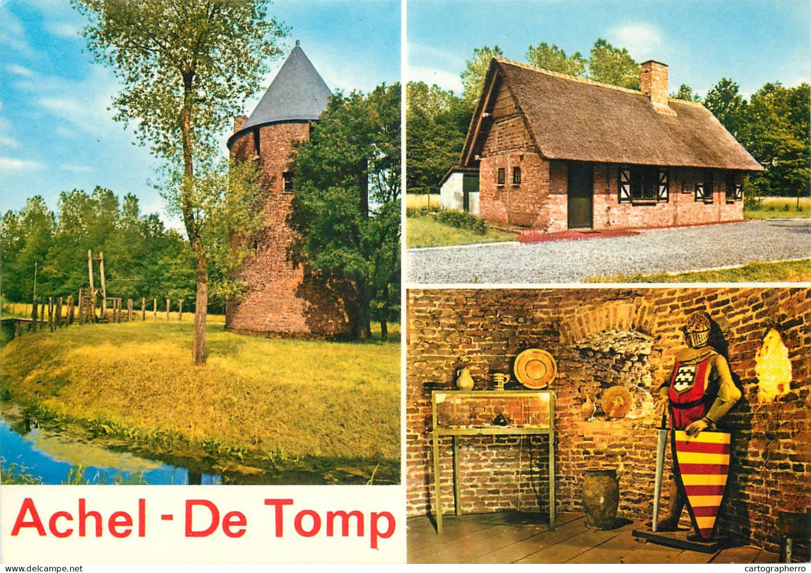 Hamont-Achel De Tomp multi views postcard