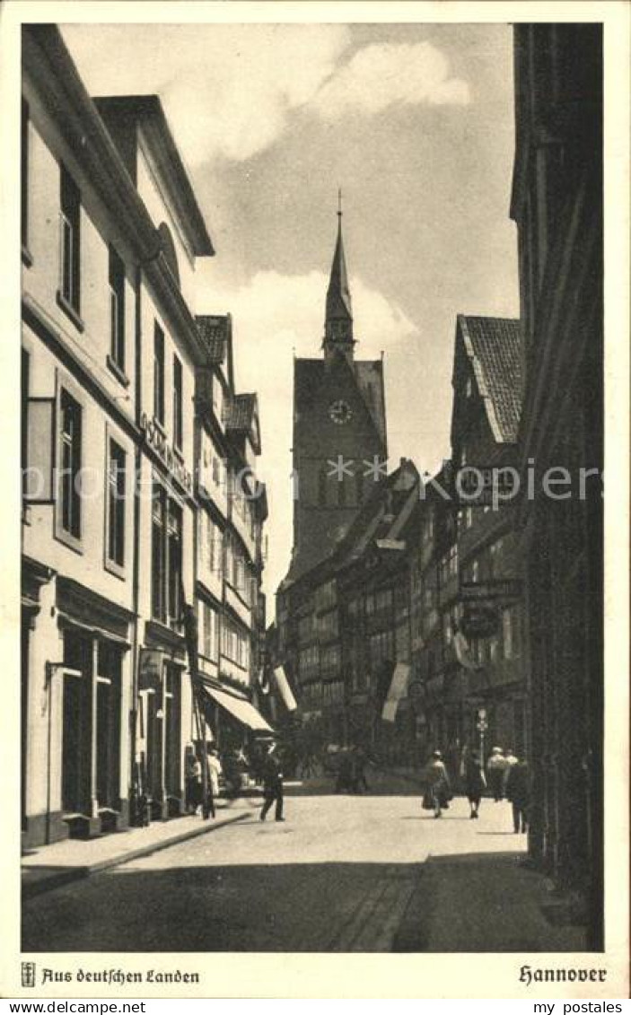 Hannover Durchblick auf die Marktkirche Serie Aus deutschen Landen