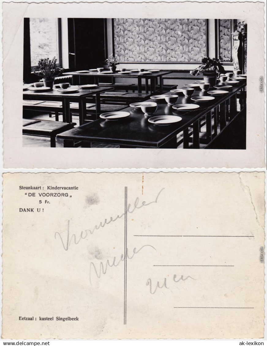 Hasselt (Belgien) Kasteel Singelbeek - Eetzaal Limbourg Limburg  1940