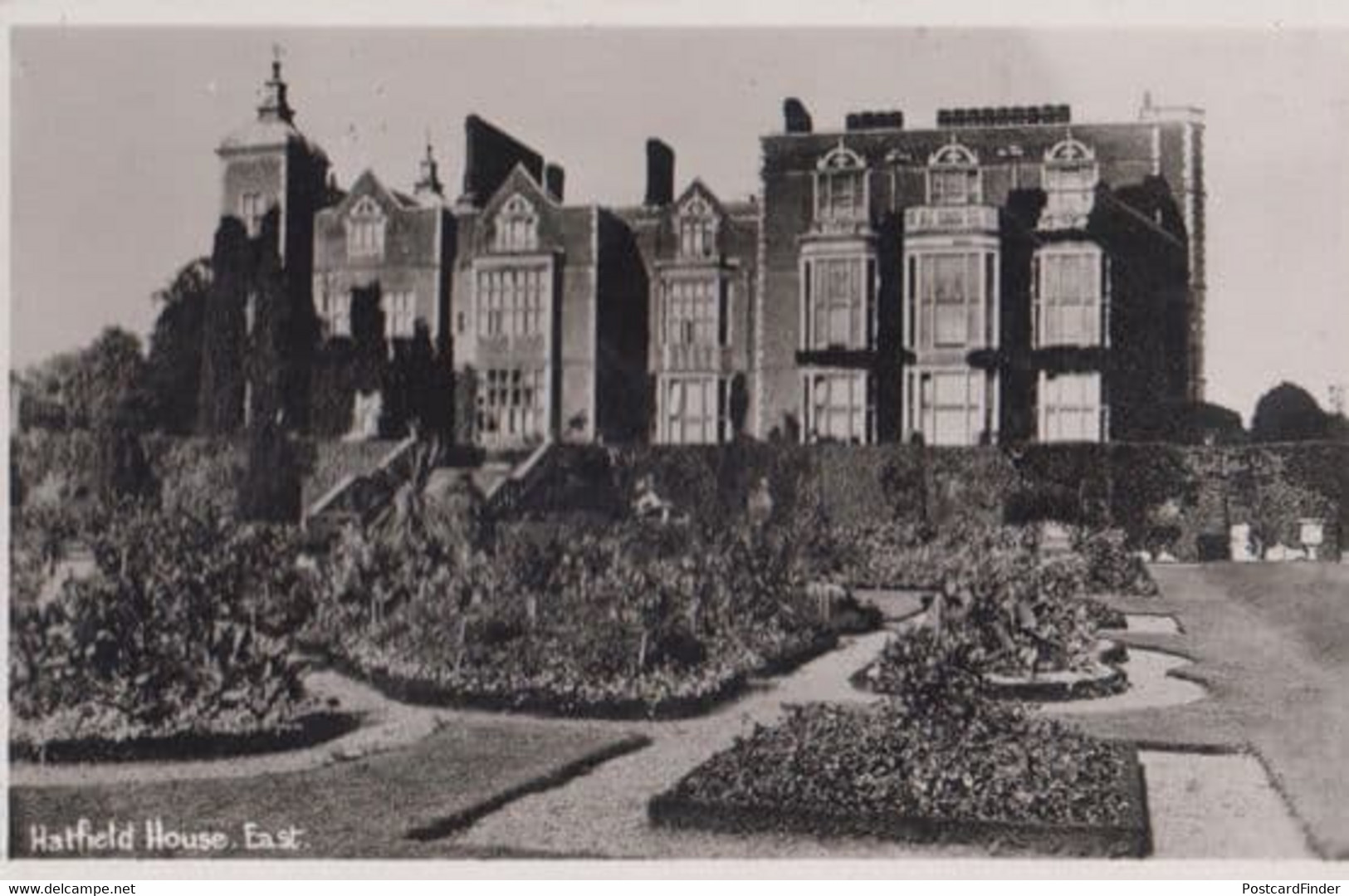 Hatfield House East Gardens Hertfordshire Real Photo Postcard