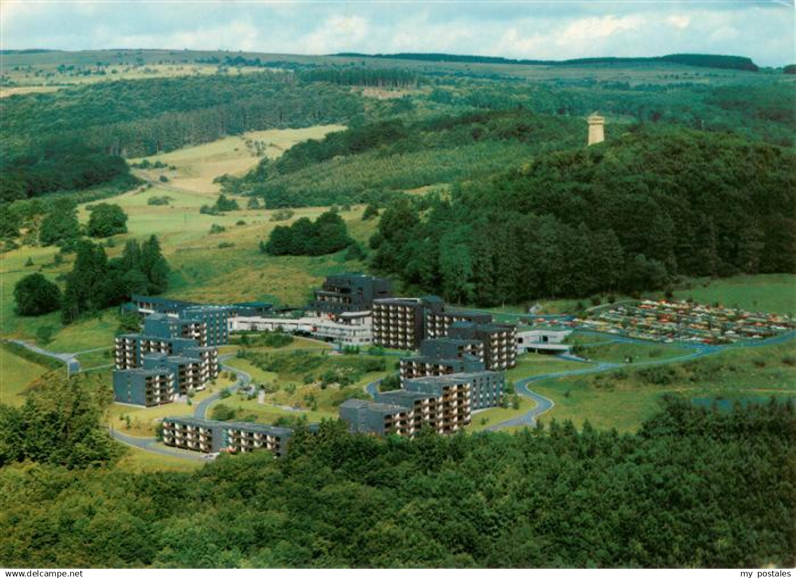 Hausen Rhoen Fliegeraufnahme mit Rhoen Park Hotel