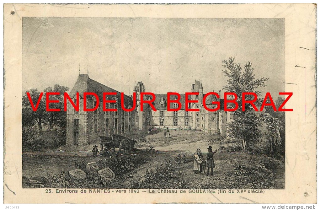 HAUTE GOULAINE      CHATEAU  VERS 1840