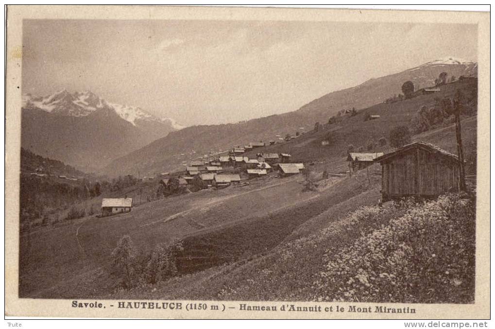 HAUTELUCE HAMEAU D ANNUIT ET LE MONT MIRANTIN