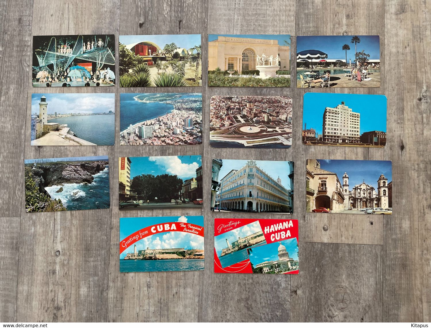 HAVANA set of 14 vintage postcards Cuba