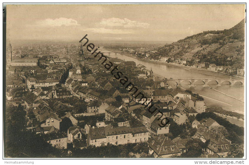 Heidelberg von der Terrasse - Verlag Edm. von König Heidelberg