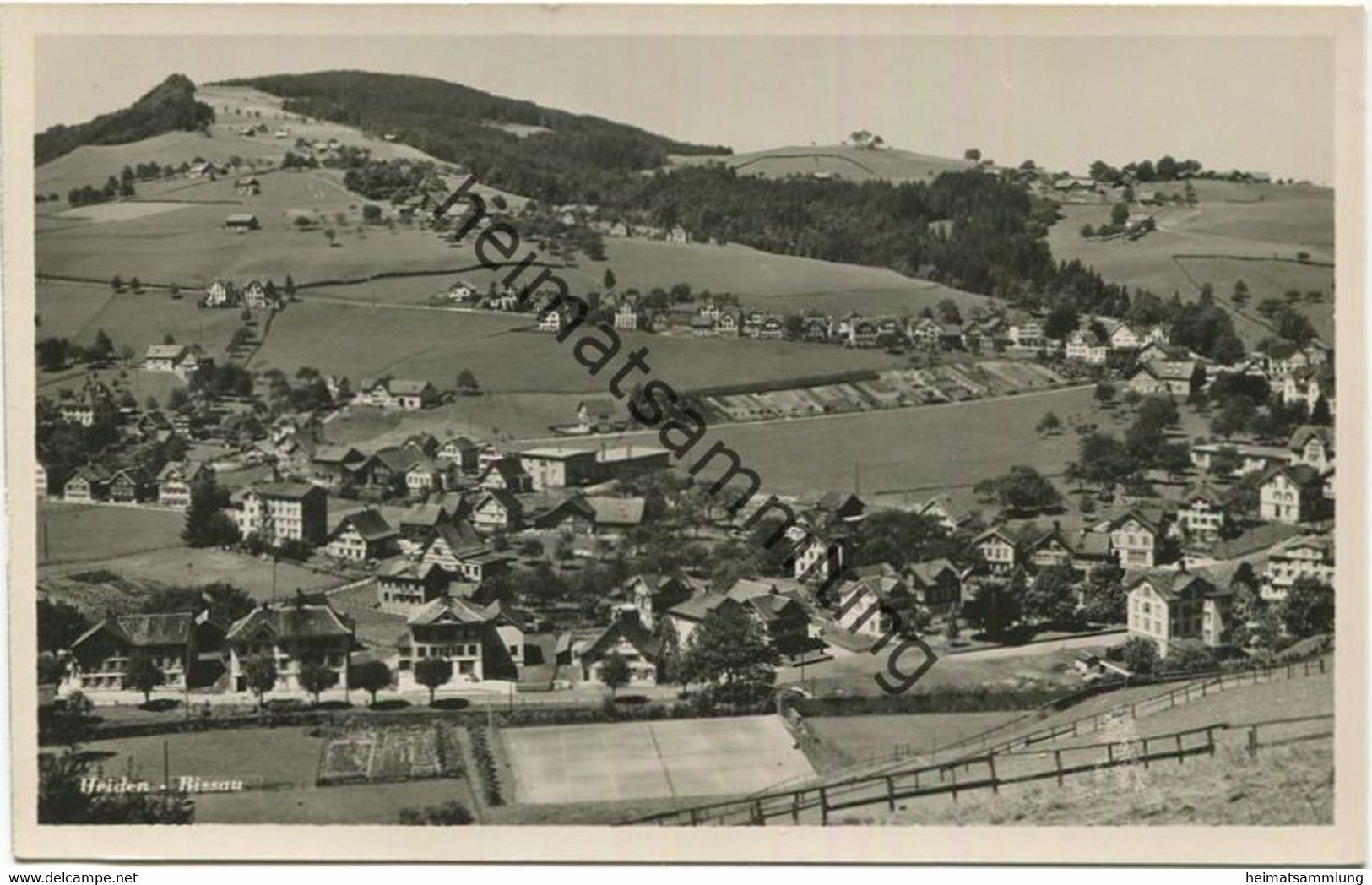 Heiden - Bissau 1938 - Schützengasse - Foto-AK - Verlag Jac. Kellenberger Heiden