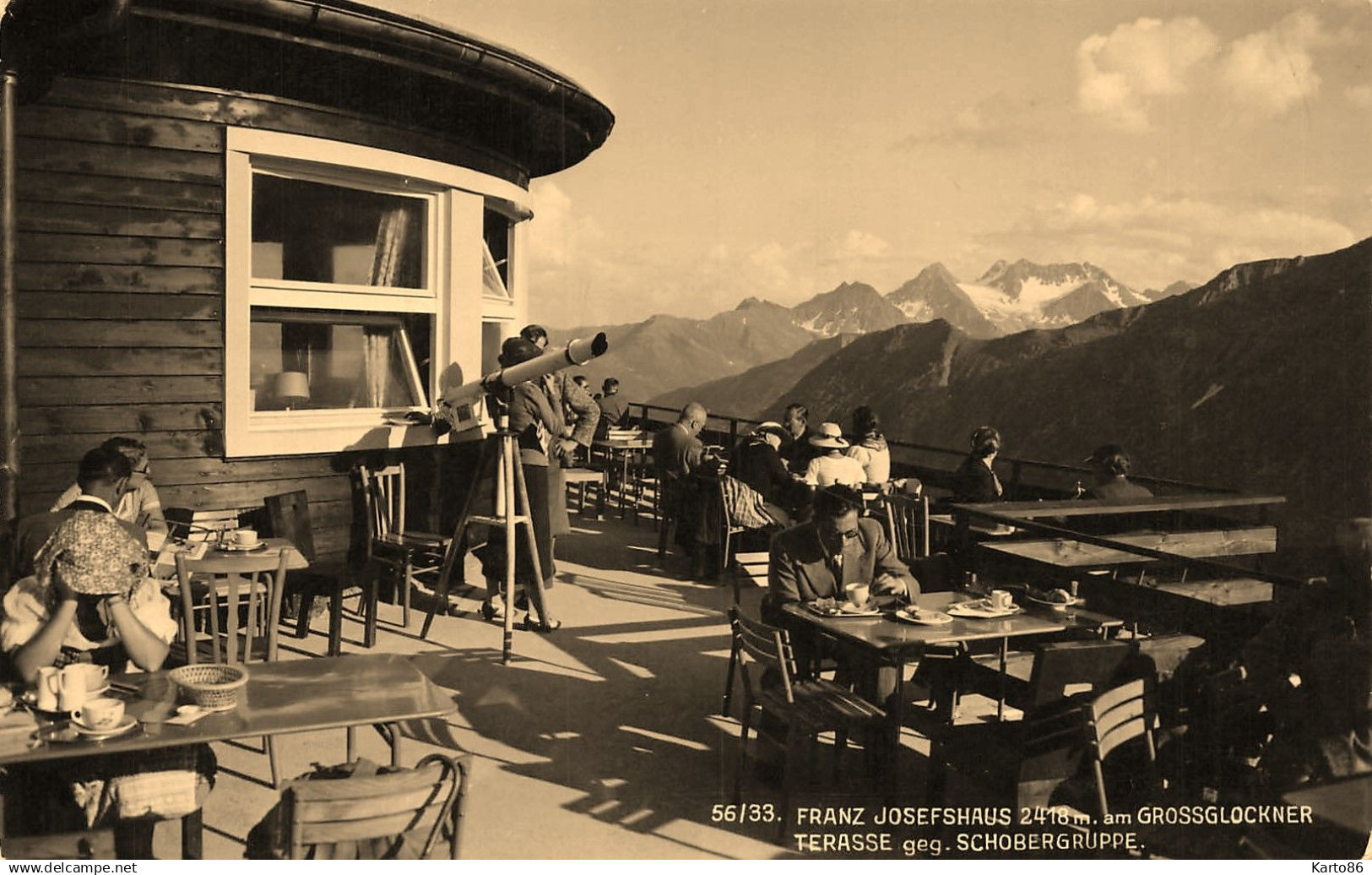 heiligenblut am grossglockner , carinthie , osterreich * carte photo * Hotel Franz Josef HAUS * terasse austria autriche