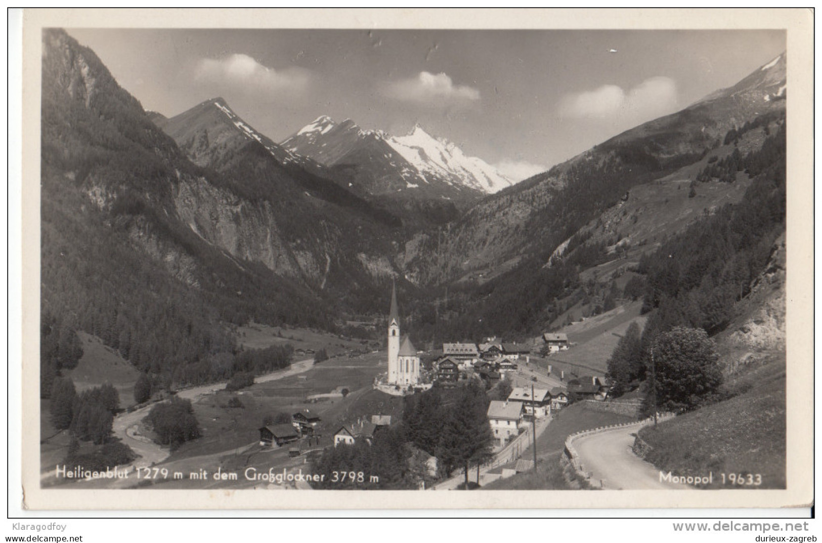 Heiligenblut old postcard travelled 19?? bb160329