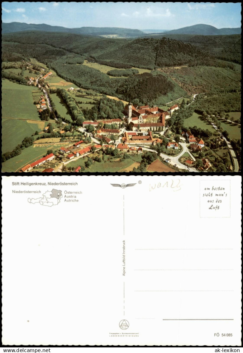 Heiligenkreuz Luftaufnahme Stift Heiligenkreuz, Niederösterreich 1980