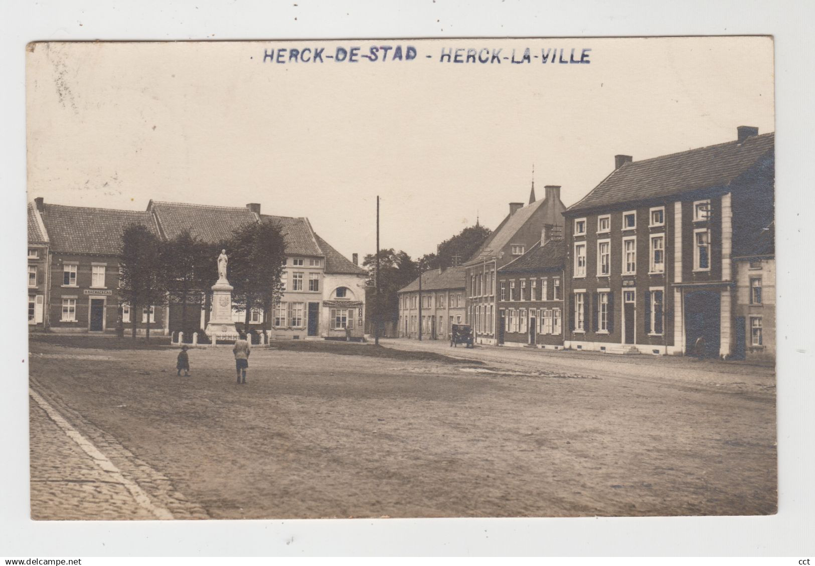 Herck-la-Ville  Herk-de-Stad FOTOKAART van de markt