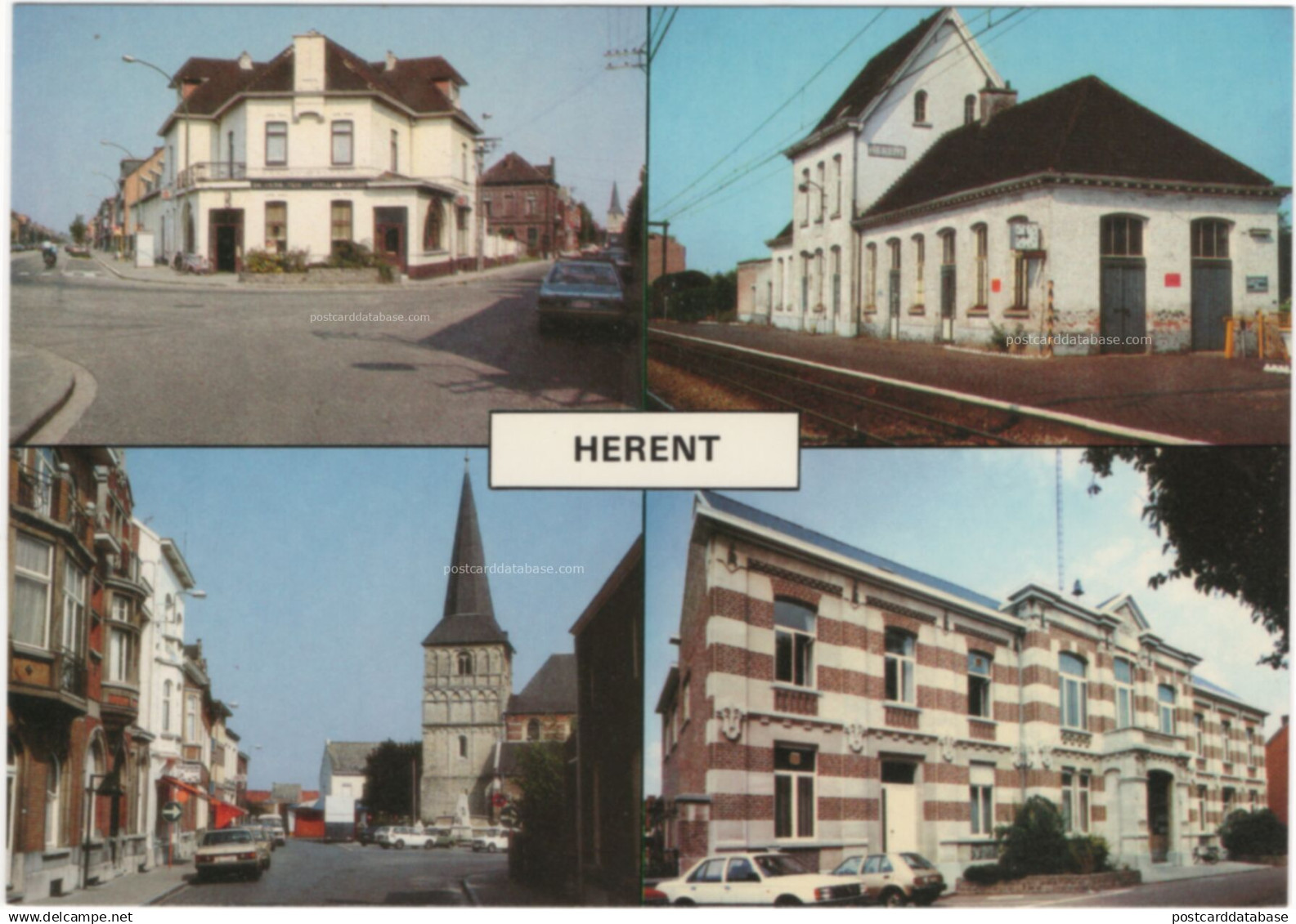 Herent - Station en omgeving - & old cars