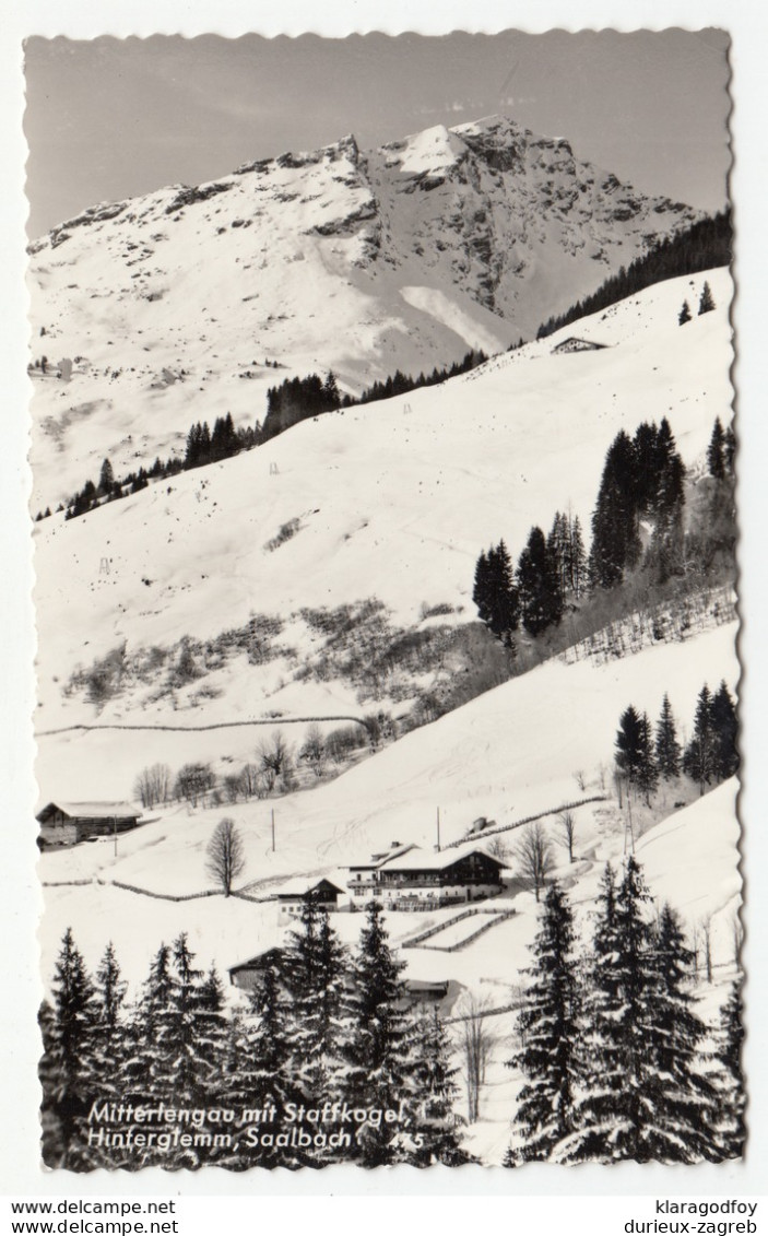 Hinterglemm, Saalbach old postcard travelled 1967 b181025