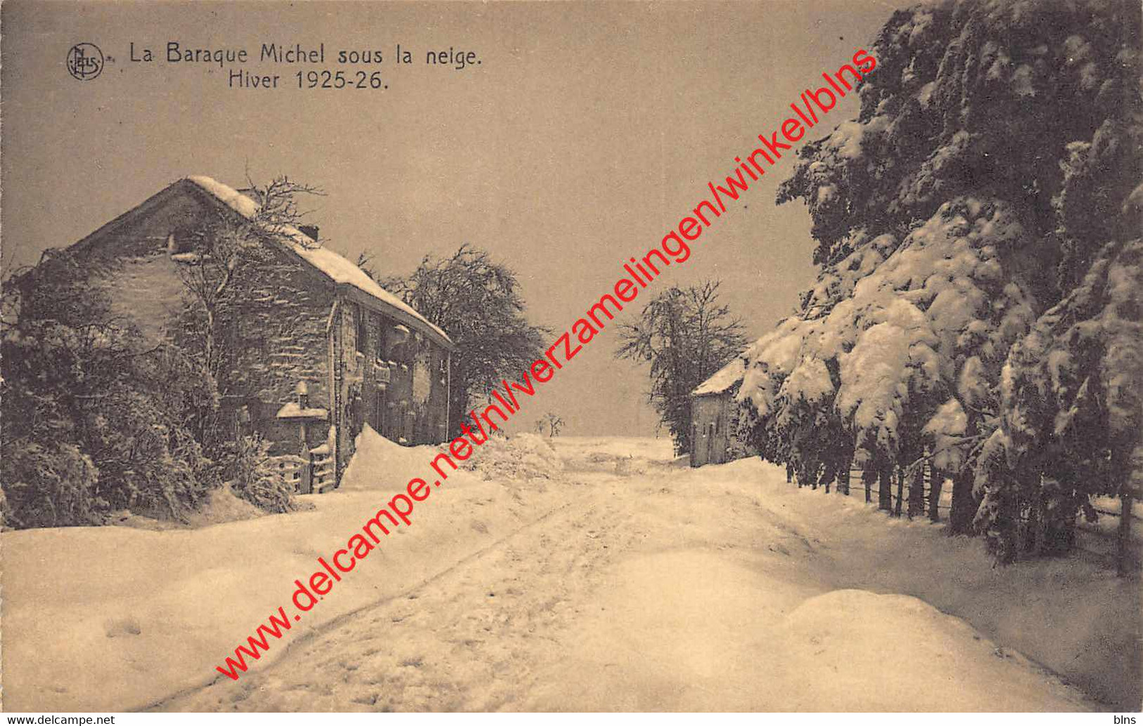 Hiver 1925-1926 - La Baraque Michel - Jalhay