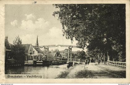 Nederland, BREUKELEN, Vechtbrug (1917) Ansichtkaart