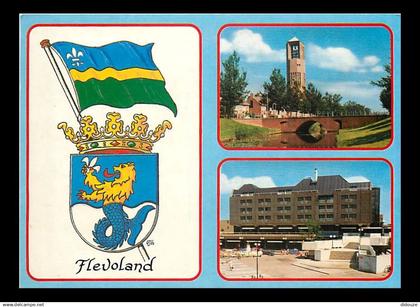 Pays-Bas - Nederland - Flevoland - Multivues - Blasons - CPM - Voir Scans Recto-Verso