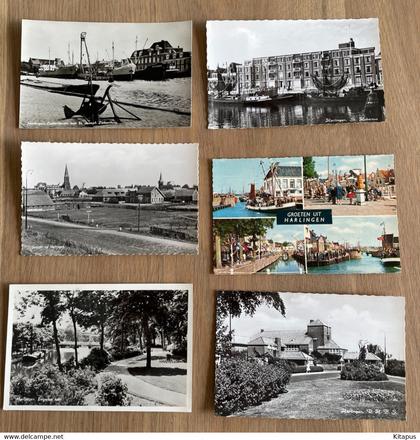 HARLINGEN set of 6 vintage postcards Netherlands