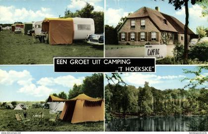 Nederland, KAATSHEUVEL, Camping "'t Hoekske", Caravan Tent (1969) Ansichtkaart