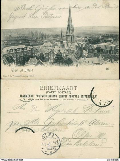 Postkaart Sittard Blick auf die Stadt 1904