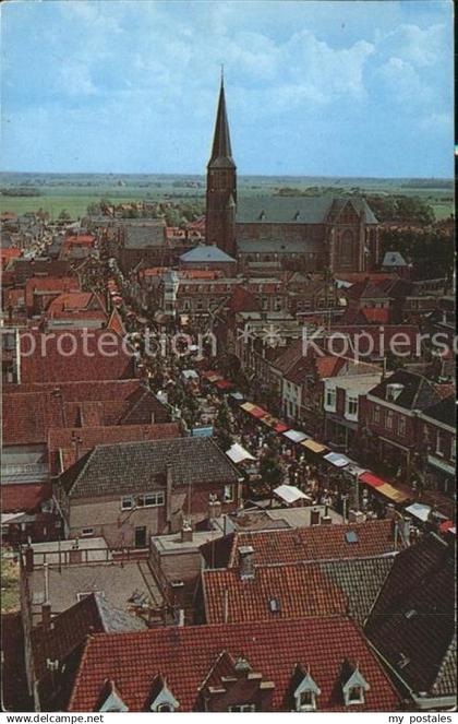 71761312 Schagen Niederlande Panorama Westfriese markt Kerk