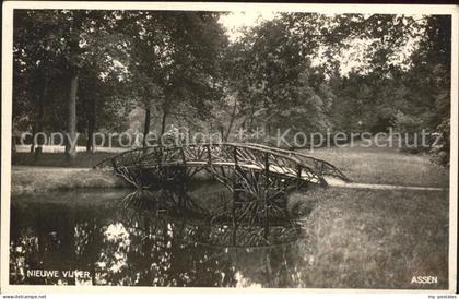 71804093 Assen Nieuwe Vijver Brug Holzbruecke Assen