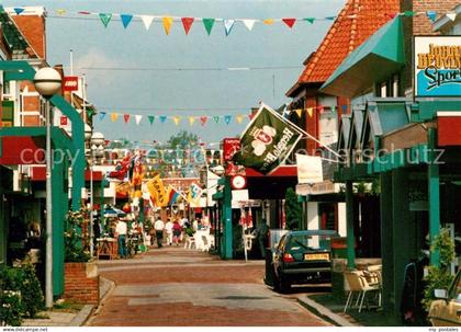 73063109 Delfzijl Promenade Waterstraat geschmueckte Strassenpartie