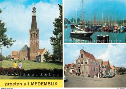 73083060 Medemblik Hafen Kirche