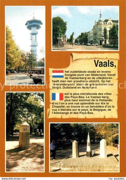 73227446 Vaals Turm Strassenpartie Gedenksteine