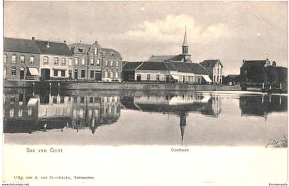 CPA Carte Postale Pays Bas  Sas van Gent Oostkade 1912  VM75580