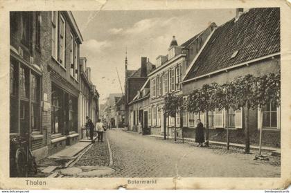 Nederland, THOLEN, Botermarkt (1910s) Ansichtkaart