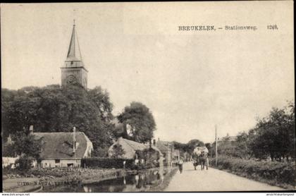 CPA Breukelen Stichtse Vecht Utrecht Niederlande, Stationsweg