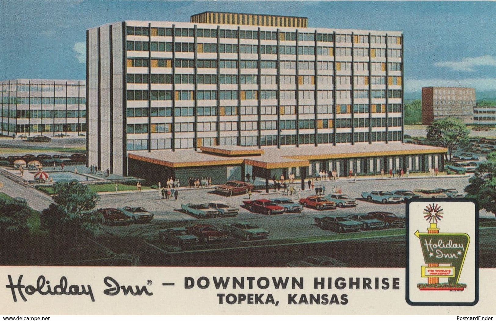 Holiday Inn Downtown Highrise Topeka Kansas Mint USA Postcard