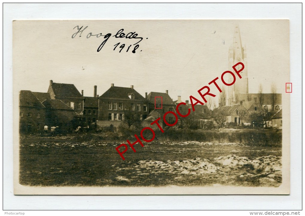 HOOGLEDE-Carte Photo allemande-Guerre 14-18-1WK-BELGIQUE-BELGIEN-Flandern-