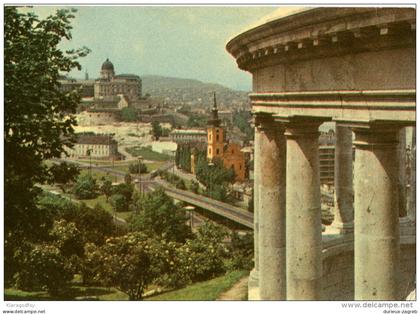 Budapest old postcard travelled 1966 to Yugoslavia bb