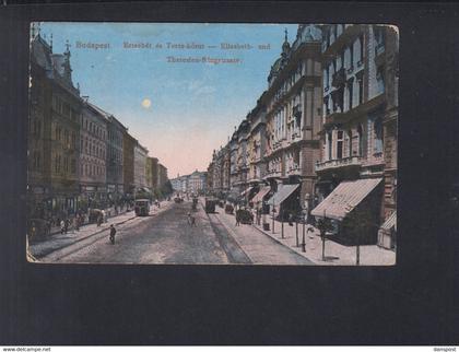 Ungarn Hungary AK Elisabeth-u. Theresien-Ringstrasse