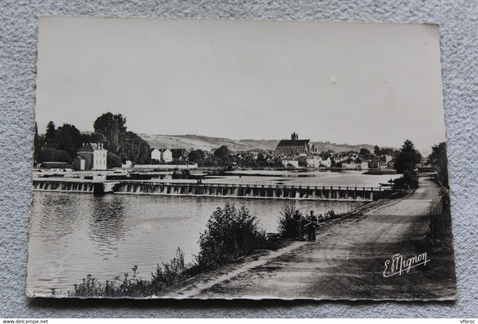 I266, Cpm, Villeneuve sur Yonne, le barrage, Yonne 89