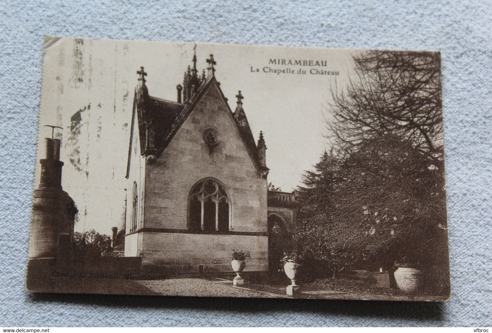 I574, Cpa 1931, Mirambeau, la chapelle du château, Charente maritime 17