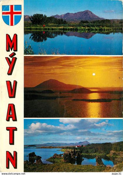 Islande - Island - Iceland - Myvatn - Multivues - Semi moderne grand format - état