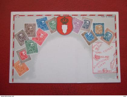 ISLANDE - " TIMBRES D' ISLANDE  "- " SUP CARTE '" ----