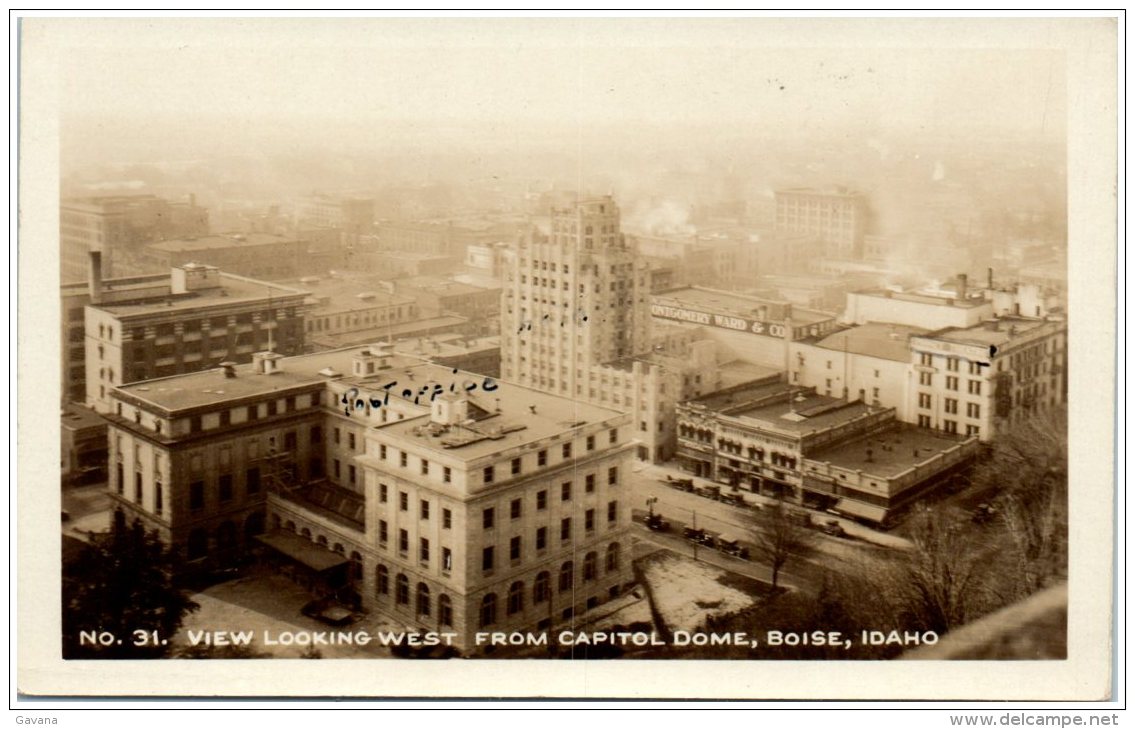 ID - View looking west from Capitaol Dome - BOISE  (Recto/Verso)