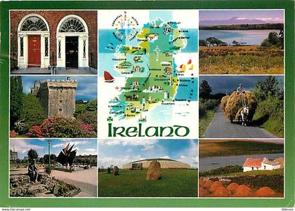 Irlande - Multivues - Carte Géographique - Ireland - CPM - Voir Scans Recto-Verso