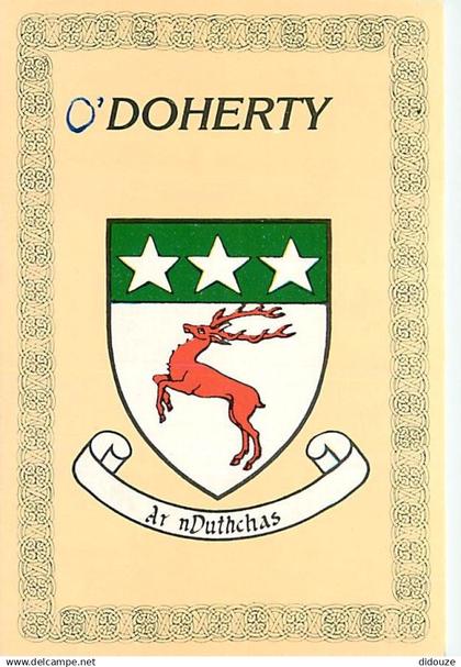 Irlande - Donegal - O'Doherty Family - Blasons - Ireland - CPM - Voir Scans Recto-Verso