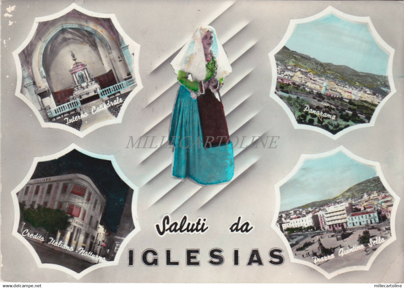 IGLESIAS - Saluti, Vedute 1957