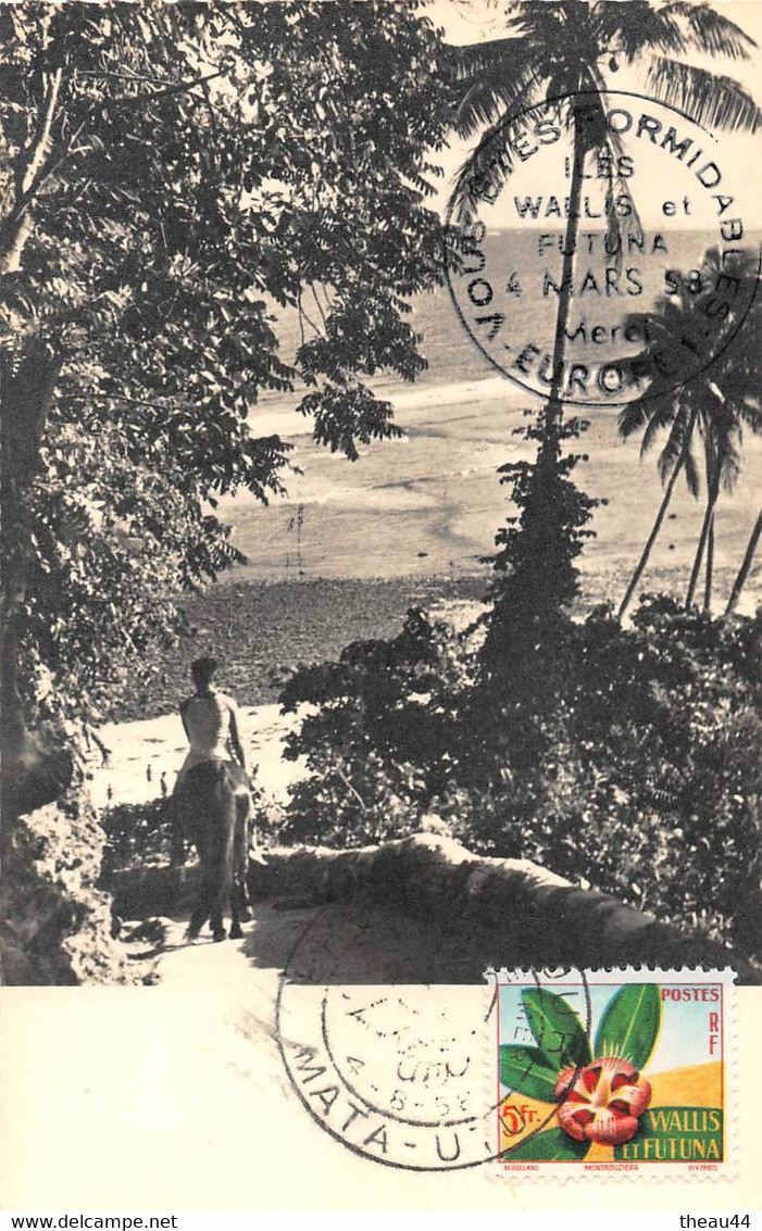 ¤¤   -   ILES WALLIS et FUTUNA   -   Carte 1er Jour de 1958   -  Oblitération      -    ¤¤